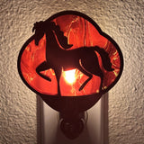 Year of the Horse Handmade Night Light LED Shatterproof bulb Hand Painted Details