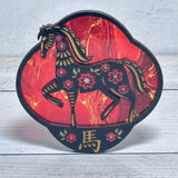 Year of the Horse Handmade Night Light LED Shatterproof bulb Hand Painted Details