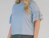 Ruffle Sleeve Top